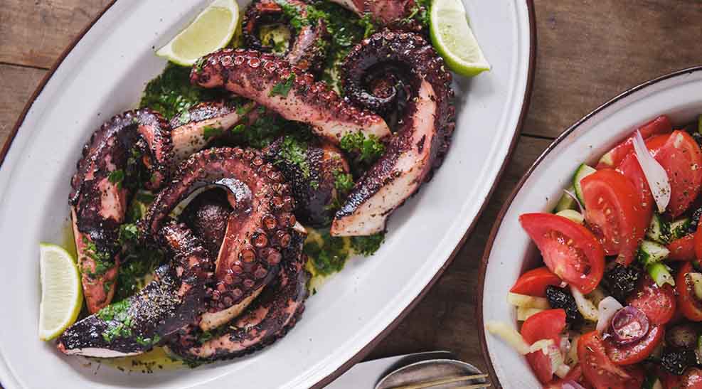 greek style octopus